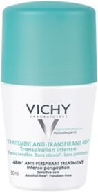 Vichy Linea Deo Anti-Traspirante Deodorante Roll-on con Sali Di Alluminio 50 ml