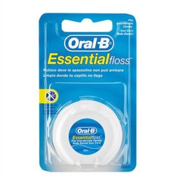 oral-b essential floss filo interdentale cerato 50 m