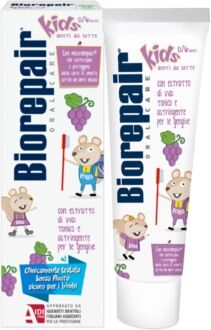 Biorepair Linea Igiene Orale Biorepari Kids Dentifricio 0-6 anni Uva 50 ml