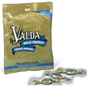 Valda Linea Gola Fresca Caramelle Balsamiche Mentolo con Zucchero 60 g