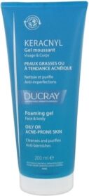 Ducray Linea Pelle Mista e Grassa Keracnyl Gel Detergente Purificante 200 ml