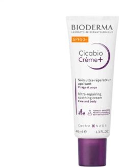 Bioderma Linea Cicabio Crema + SPF 50 + Ristrutturante Lenitiva 40 ml