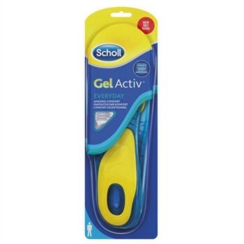 Scholl Linea Sollievo del Piede Gel Activ Uso Diario Everyday Uomo 1 Paio.