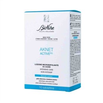 BioNike Aknet Active Peel Lozione Microesfoliante ai 3 Acidi 10 Salviettine