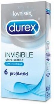 Durex Invisible ultra sottile 6 profilattici