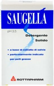 Saugella Linea Classica Blu Detergente Solido pH 3,5 Pelle Mista e Grassa 100 g