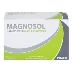 Meda Pharma Magnosol Integratore di Magnesio e Potassio 20 Bustine