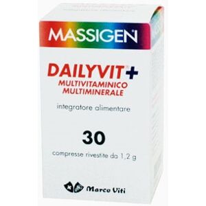 Massigen Linea Benessere ed Equilibrio Dailyvit+ Integratore 30 Compresse