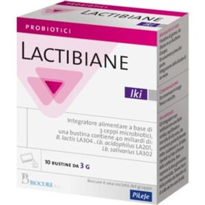 Biocure Linea Benessere dell'intestino Lactibiane Iki Integratore 10 Bustine