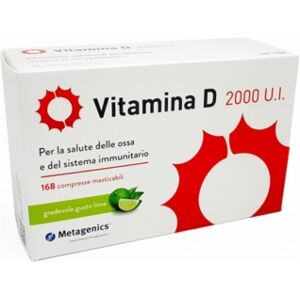 Metagenics Linea Salute delle Ossa Vitamina D 2000 Ui 168 Compresse Masticabili