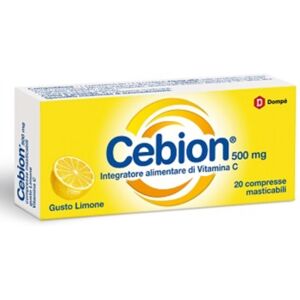 Cebion Linea Vitamine Masticabile Limone Vitamina C 500 Mg 20 Compresse