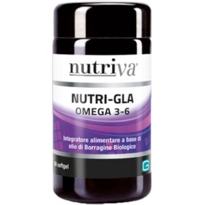 Nutriva Linea Benessere della Pelle Nutri-Gla Omega 3-6 60 capsule softgel.