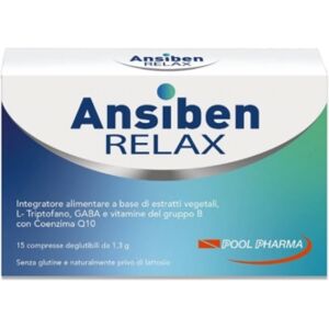 Pool Pharma Linea sonno e Serenità Ansiben Relax Integratore 15 compresse