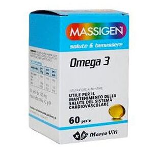 Massigen Linea Salute e Benessere Omega 3 Integratore 60 Capsule