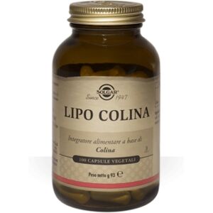 solgar linea metabolismo dei lipidi lipo colina integratore 100 capsule vegetali