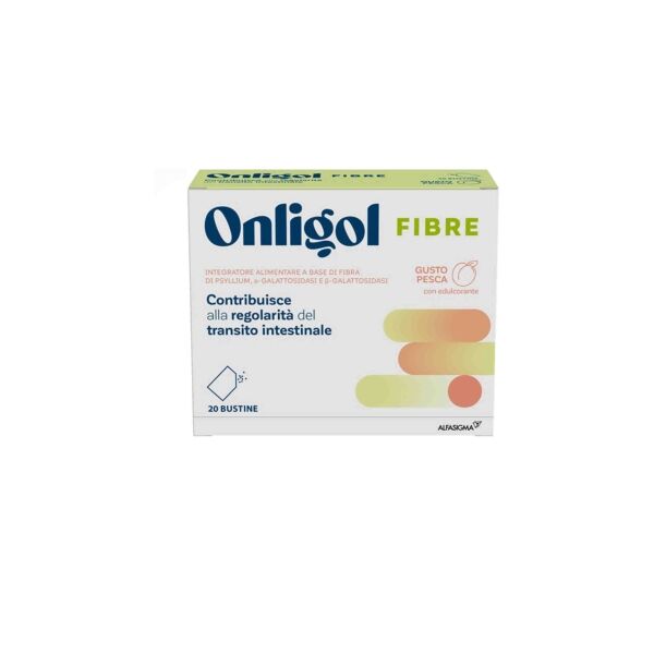 alfasigma alasigma linea benessere dell'intestino onligol fibra gusto pesca 20 bustine