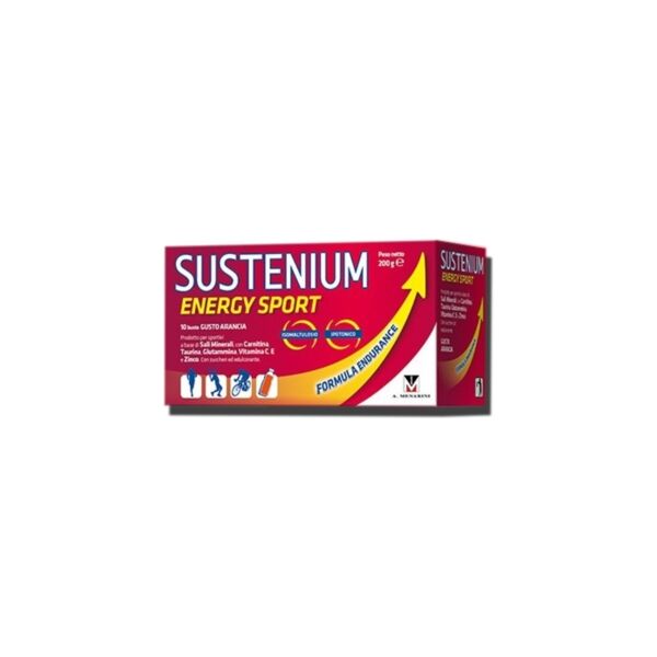 menarini linea sustenium energy sport integratore 10 bustine gusto arancia