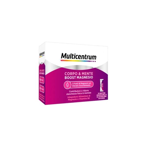 multicentrum corpo & mente boost magnesio integratore 30 bustine orosolubili