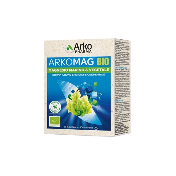 arkofarm linea vitamine e minerali arkomag bio magnesio integratore 30 compresse