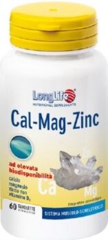 longlife linea vitamine e minerali cal-mag-zin integratore 60 tavolette