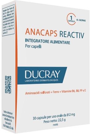 Ducray Linea Capelli Anacaps Reactiv Integratore 30 Capsule