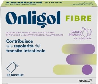 Alfasigma Alasigma Linea Benessere dell'Intestino Onligol Fibra gusto Prugna 20 Bustine