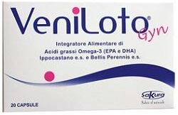 Sakura Linea Circolo e Microcircolo Veniloto Gyn integratore 20 Capsule