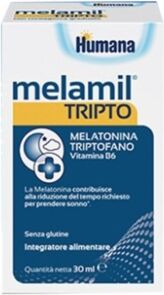 Humana Linea sonno e serenità Melamil Tripto Integratore 30 ml