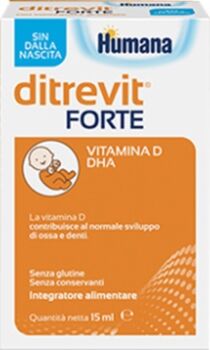 Humana Linea Vitamine e Minerali Ditrevit Forte Integratore Flacone da 15 ml NF