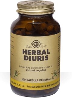 Solgar Linea Drenanti Herbal Diuris Integratore 100 Capsule Vegetali