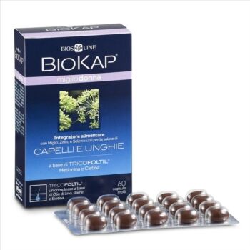 Bios Line Linea Capelli Biokap Anticaduta Miglio Donna Forte 60 Compresse