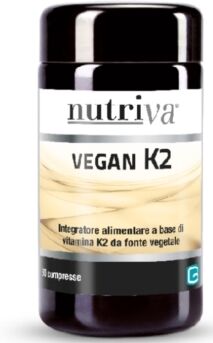 Nutriva Linea Vitamine e Minerali Vegan K2 Integratore 30 compresse