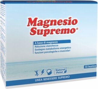 Natural Point Linea Benessere Magnesio Supremo Polvere Integratore 32 Bustine