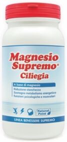 Natural Point Linea Benessere Magnesio Supremo Polvere Ciliegia 150 g