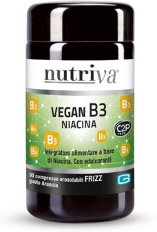 Nutriva Linea Vitamine Vegan B3 Fizz Integratore 30 compresse orosolubili