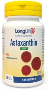 Longlife Linea Antiossidante Astaxanthin Integratore 30 perle vegan