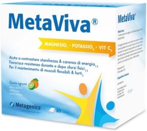 Metagenics Metagenetics Metaviva Integratore Magnesio Potassio Vitamina C 20 Bustine