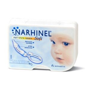 Narhinel Linea Pulizia Salute del Naso Aspiratore Muco Nasale + 2 Ricambi Soft