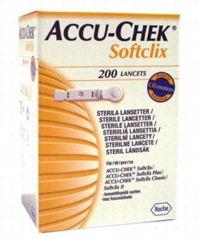 Accu-Chek Linea Controllo Glicemia SoftClix 200 Lancette Pungidito