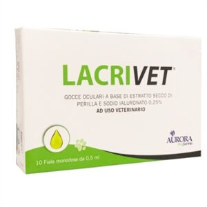 Aurora Biofarma Linea Veterinaria Lacrivet Gocce Oculari Strip 10 Flaconcini