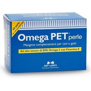 NBF Lanes Linea Veterinaria Omega Pet Integratore 60 perle