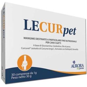 Aurora Biofarma Linea Veterinaria Lecurpet 30 Compresse