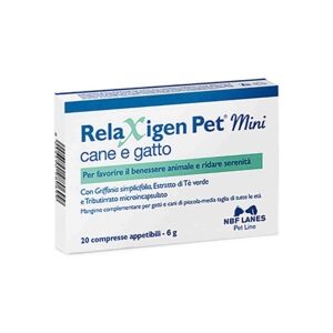 NBF Lanes N.B.F. Lanes Linea Veterinaria Relaxigen Pet Mini 20 compresse appetibili