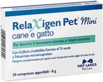 NBF Lanes N.B.F. Lanes Linea Veterinaria Relaxigen Pet Mini 20 compresse appetibili