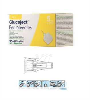 Menarini Diagnostics Linea Cura del Diabete Glucoject Pen Need 5mmx31G 100 Pezzi