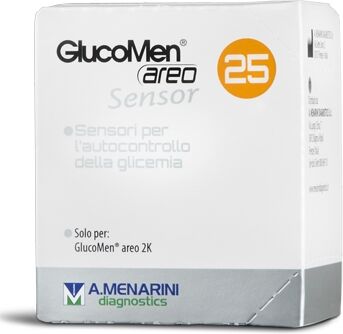 Menarini Diagnostic Glucomen Areo Sensor Strisce Glicemia 25 Pezzi