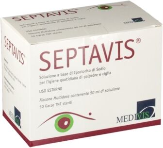 Medivis Linea Igiene Occhi Septavis 50 Ml + 50 Garze In Tnt Sterili