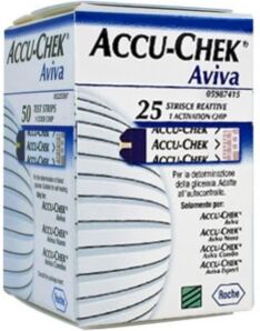 Accu-Chek Linea Controllo Glicemia Aviva 25 Strisce Rilevatrici