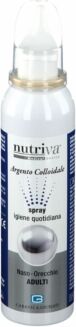 Nutriva Linea Apparato Respiratorio Argento Colloidale Naso Orecchie 100 ml