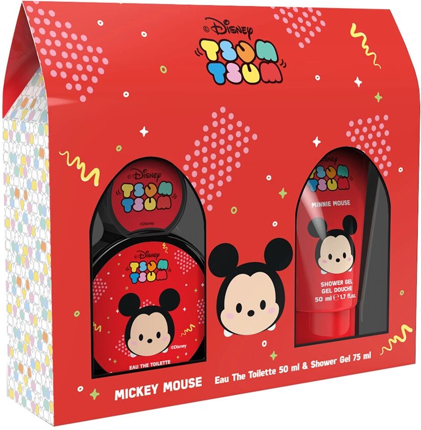 Disney Tsum Tsum Mickey Mouse Edt 50ml + Shower Gel 50ml Cofanetto